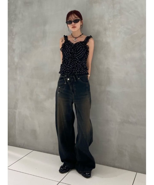 SHEER SQUEEZE CAMI TOPS シアー スクウィーズ キャミ トップス