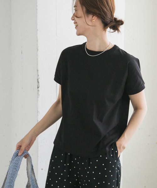 URBAN RESEARCH DOORS（アーバンリサーチドアーズ）の「『UR TECH ひやサラクール』バックポイントタックプルオーバー（Tシャツ/カットソー・レディース・ブラック/グレー系その他/オフホワイト/レッド系その他・MEDIUM）」の17枚目の写真