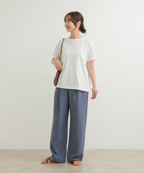 URBAN RESEARCH DOORS（アーバンリサーチドアーズ）の「『UR TECH ひやサラクール』バックポイントタックプルオーバー（Tシャツ/カットソー・レディース・ブラック/グレー系その他/オフホワイト/レッド系その他・MEDIUM）」の9枚目の写真