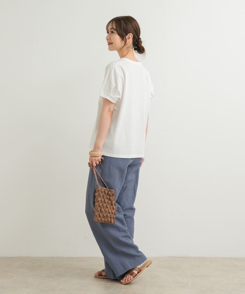 URBAN RESEARCH DOORS（アーバンリサーチドアーズ）の「『UR TECH ひやサラクール』バックポイントタックプルオーバー（Tシャツ/カットソー・レディース・ブラック/グレー系その他/オフホワイト/レッド系その他・MEDIUM）」の10枚目の写真