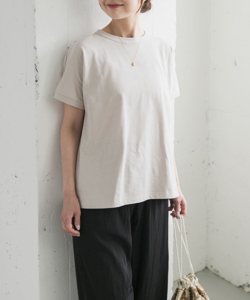 URBAN RESEARCH DOORS（アーバンリサーチドアーズ）の「『UR TECH ひやサラクール』バックポイントタックプルオーバー（Tシャツ/カットソー・レディース・ブラック/グレー系その他/オフホワイト/レッド系その他・MEDIUM）」の15枚目の写真