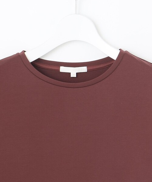 自由区(ジユウク)の「ジャカードコンビジャージー カットソー(Tシャツ/カットソー・レディース・アイボリー系/ワイン系/ネイビー系・32)」の15枚目の写真
