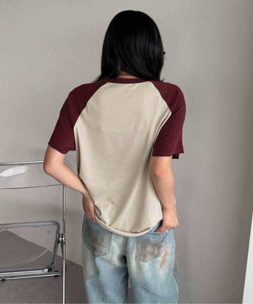 sedacle(セダクル)の「スラブシアーIラブTEE(Tシャツ/カットソー・レディース・ブラック/ボルドー・SMALL/MEDIUM/LARGE)」の14枚目の写真