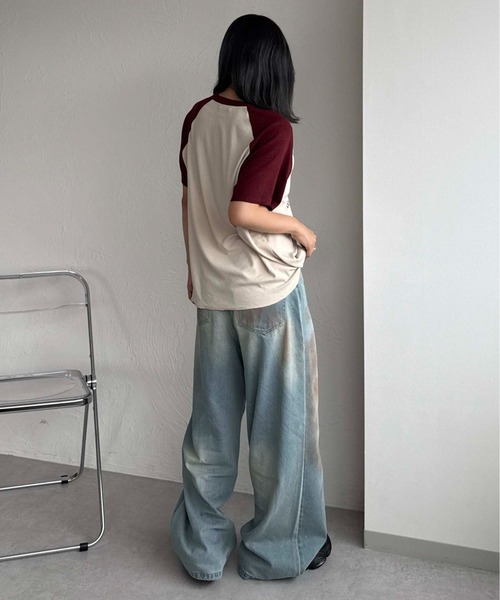 sedacle(セダクル)の「スラブシアーIラブTEE(Tシャツ/カットソー・レディース・ブラック/ボルドー・SMALL/MEDIUM/LARGE)」の19枚目の写真