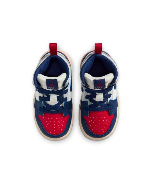 JORDAN BRAND（ジョーダンブランド）の「ジョーダン 1 MID ベビーシューズ / Jordan 1 Mid Baby/Toddler Shoes DQ8425-102 White（スニーカー・キッズ・ホワイト・8/14/12/16/13/11/10/15 /9）」の2枚目の写真