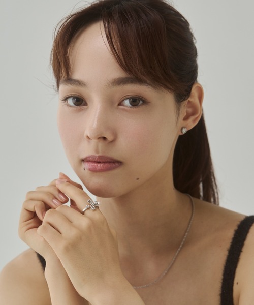 ciite'(シーテ)の「リーフ ビジューリング(リング・レディース・ゴールド/シルバー・FREE)」の8枚目の写真