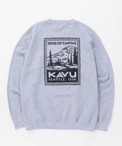 KAVU(カブー)の「KAVU/カブー Stamp Sweat/スタンプスウェット(スウェット・メンズ・ブラック/グレー・X-LARGE/MEDIUM/LARGE)」の1枚目の写真