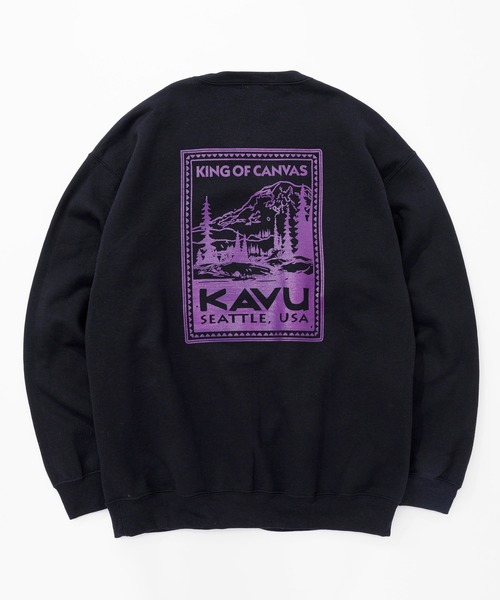 KAVU(カブー)の「KAVU/カブー Stamp Sweat/スタンプスウェット(スウェット・メンズ・ブラック/グレー・X-LARGE/MEDIUM/LARGE)」の2枚目の写真