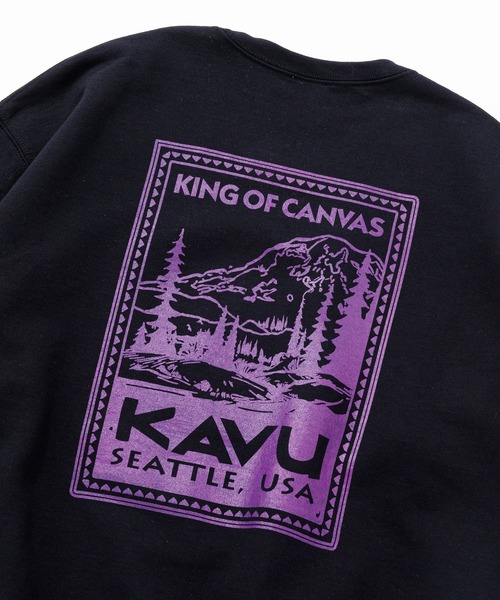 KAVU(カブー)の「KAVU/カブー Stamp Sweat/スタンプスウェット(スウェット・メンズ・ブラック/グレー・X-LARGE/MEDIUM/LARGE)」の5枚目の写真