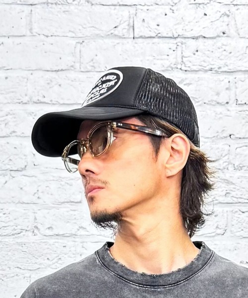 MSML（エムエスエムエル）の「MESH CAP（キャップ・メンズ・ブラック×ホワイト/ブラック×ゴールド/ブラック・ONE SIZE）」の14枚目の写真