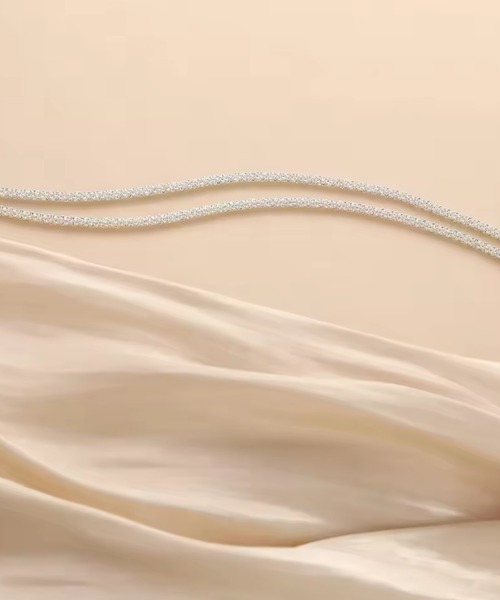 TONE SELECT GOODS（トーンセレクトグッズ）の「urbanfemine./2連チェーンアンクレット U7572（アンクレット・レディース・ホワイトゴールド/イエローゴールド・FREE）」の3枚目の写真