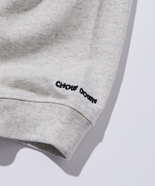 FREAK'S STORE(フリークスストア)の「限定展開 CHOW DOWN/チャウダウン ワイドシルエット ワンポイント刺繍 クルーネック ロングスリーブTシャツ(Tシャツ/カットソー・メンズ・スミクロ/ネイビー/ホワイト/アッシュグレー/ブラック・SMALL/MEDIUM/LARGE)」の15枚目の写真