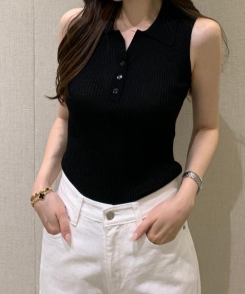 TODAYFUL ノースリーブニット ブラック F TODAYFUL 「TODAYFUL」 ノースリーブニット FREE ブラック