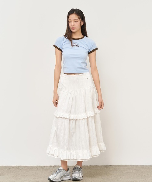 GENERAL IDEA(ジェネラルアイデア)の「GENERAL IDEA/ジェネラルアイディア raglan crop ringer t-shirts Tシャツ(Tシャツ/カットソー・レディース・ブラック/ブルー/イエロー・S/M/L)」の15枚目の写真
