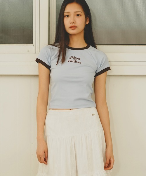 GENERAL IDEA(ジェネラルアイデア)の「GENERAL IDEA/ジェネラルアイディア raglan crop ringer t-shirts Tシャツ(Tシャツ/カットソー・レディース・ブラック/ブルー/イエロー・S/M/L)」の12枚目の写真