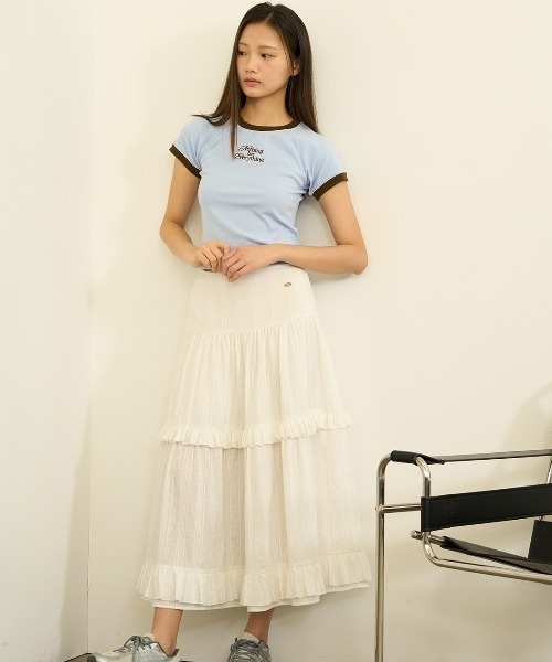 GENERAL IDEA(ジェネラルアイデア)の「GENERAL IDEA/ジェネラルアイディア raglan crop ringer t-shirts Tシャツ(Tシャツ/カットソー・レディース・ブラック/ブルー/イエロー・S/M/L)」の13枚目の写真