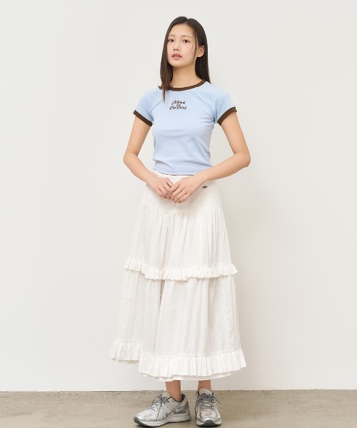 GENERAL IDEA(ジェネラルアイデア)の「GENERAL IDEA/ジェネラルアイディア raglan crop ringer t-shirts Tシャツ(Tシャツ/カットソー・レディース・ブラック/ブルー/イエロー・S/M/L)」の16枚目の写真