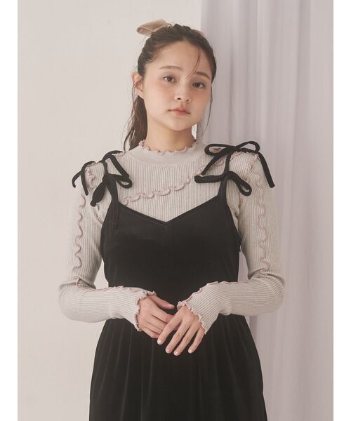 メリー メロウリブニットtops（ニット/セーター）｜merry jenny（メリー