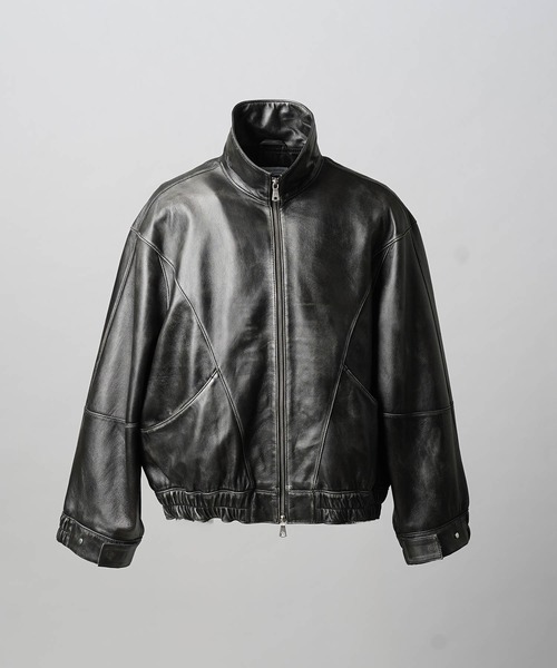 メゾンスペシャル　シープレザースタンドブルゾン MAISON SPECIAL(メゾンスペシャル)｜【UNISEX】SHEEPレザー