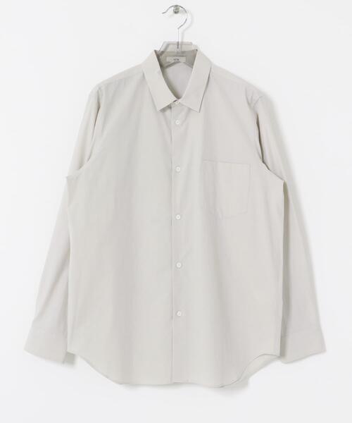ATON（エイトン）の「ATON　SUVIN BROAD STANDARD SHIRTS（シャツ/ブラウス・メンズ・グレー・4/6）」の5枚目の写真