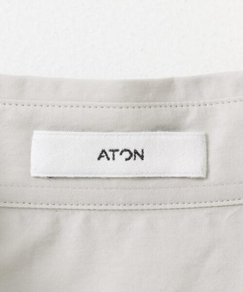 ATON（エイトン）の「ATON　SUVIN BROAD STANDARD SHIRTS（シャツ/ブラウス・メンズ・グレー・4/6）」の10枚目の写真