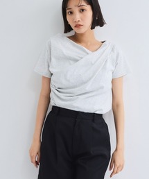 VICKY | アシンメトリードレープカットソー≪手洗い可能≫(Tシャツ/カットソー)