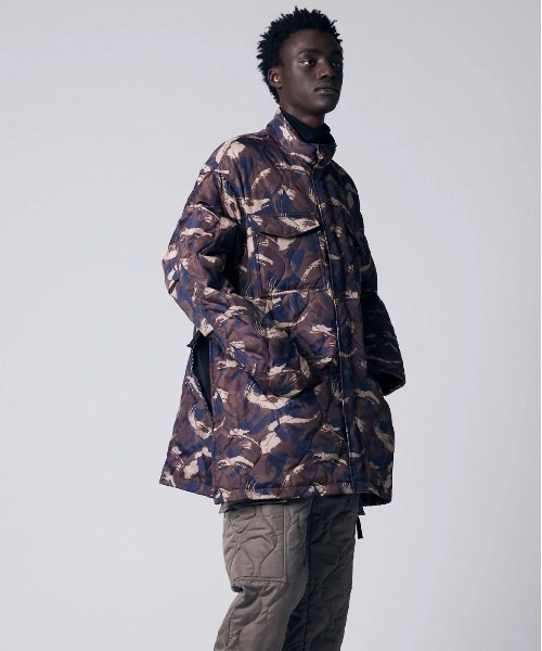 fridge(フリッジ)の「【TAION】タイオン MILITARY M65 TYPE DOWN JKT TAION-M65WZML-1(ダウンジャケット/コート・メンズ・オリーブ/その他/カーキ系/ブラック・X-LARGE/LARGE/MEDIUM/SMALL)」の4枚目の写真