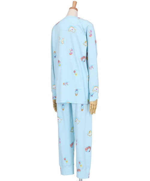 tsumori chisato SLEEP(ツモリチサト スリープ)の「綿100%(本体) パジャマ 長袖 長ズボン(ルームウェア/パジャマ・レディース・ブルー系その他/パープル系その他・LL)」の4枚目の写真