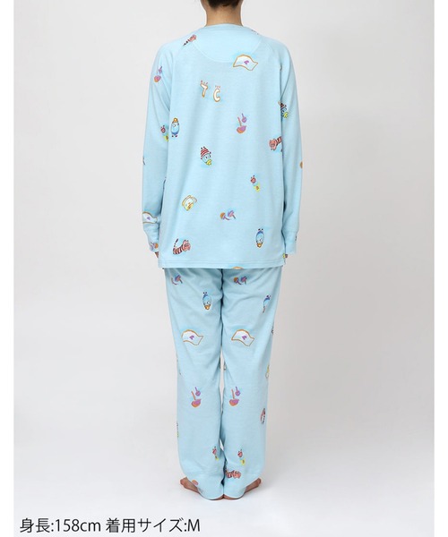 tsumori chisato SLEEP(ツモリチサト スリープ)の「綿100%(本体) パジャマ 長袖 長ズボン(ルームウェア/パジャマ・レディース・ブルー系その他/パープル系その他・LL)」の11枚目の写真