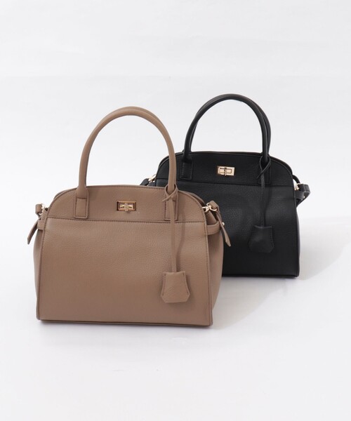 NOLLEY’S Sophi（ノーリーズソフィ）の「ひねり金具付きサイドクロストートバッグ（ショルダーバッグ・レディース・ベージュ/ブラック・FREE）」の19枚目の写真