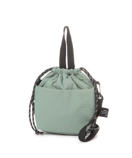 LAKOLE（ラコレ）の「キルト2WA巾着バッグ / 580611（ショルダーバッグ・レディース・グリーン/ブラック/その他1・FREE）」の6枚目の写真