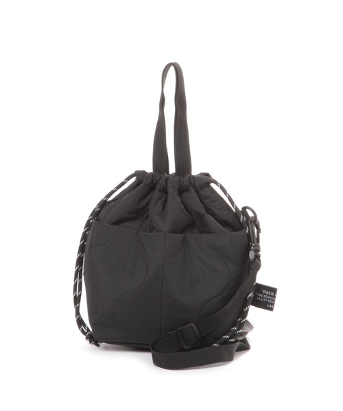 LAKOLE（ラコレ）の「キルト2WA巾着バッグ / 580611（ショルダーバッグ・レディース・グリーン/ブラック/その他1・FREE）」の5枚目の写真