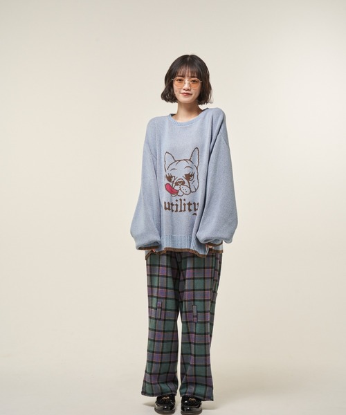 EFFECTEN(エフェクテン)の「【EFFECTEN】 BOB pullover knit(ニット/セーター・メンズ・ブラック/サックスブルー・FREE)」の2枚目の写真