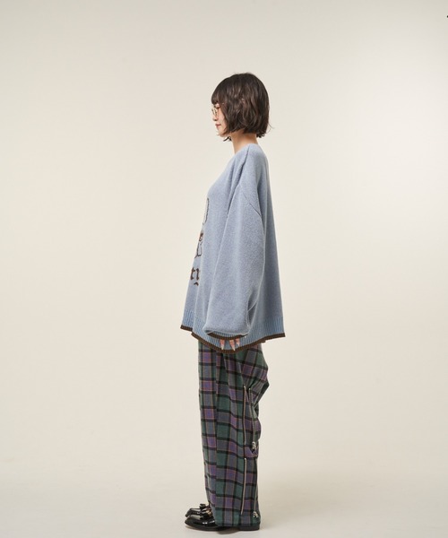 EFFECTEN(エフェクテン)の「【EFFECTEN】 BOB pullover knit(ニット/セーター・メンズ・ブラック/サックスブルー・FREE)」の3枚目の写真