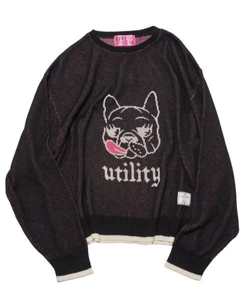 EFFECTEN(エフェクテン)の「【EFFECTEN】 BOB pullover knit(ニット/セーター・メンズ・ブラック/サックスブルー・FREE)」の5枚目の写真
