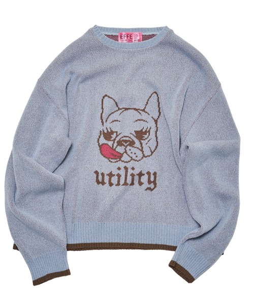 EFFECTEN(エフェクテン)の「【EFFECTEN】 BOB pullover knit(ニット/セーター・メンズ・ブラック/サックスブルー・FREE)」の6枚目の写真