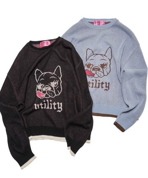 EFFECTEN(エフェクテン)の「【EFFECTEN】 BOB pullover knit(ニット/セーター・メンズ・ブラック/サックスブルー・FREE)」の7枚目の写真