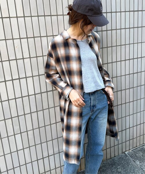 LBC（エルビーシー）の「コットンチェック3WAYワンピース（ワンピース・レディース・ブラック/パープル/ブラウン・M/L）」の13枚目の写真