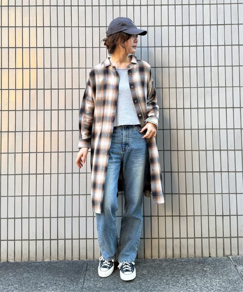 LBC（エルビーシー）の「コットンチェック3WAYワンピース（ワンピース・レディース・ブラック/パープル/ブラウン・M/L）」の21枚目の写真