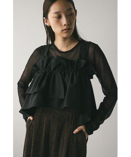 アシンメトリーフリルビスチェ（シャツ/ブラウス）｜STYLEMIXER