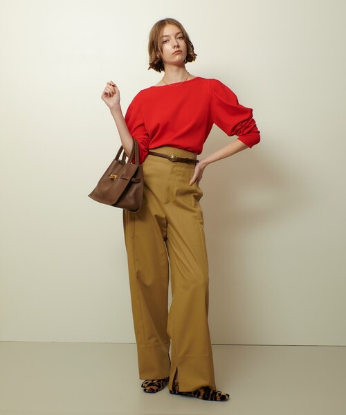allureville(アルアバイル)の「ミリタリーツイルハイウェストパンツ(その他パンツ・レディース・ベージュ/チャコールグレー・2/1)」の9枚目の写真