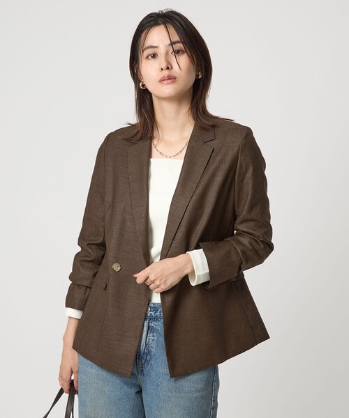 セール】ライト エアリー ダブル ジャケット（テーラード