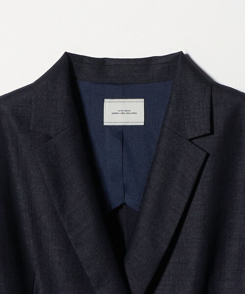green label relaxing（グリーンレーベルリラクシング）の「ライト エアリー ダブル ジャケット（テーラードジャケット・レディース・ダークブラウン/ネイビー・36/38）」の15枚目の写真
