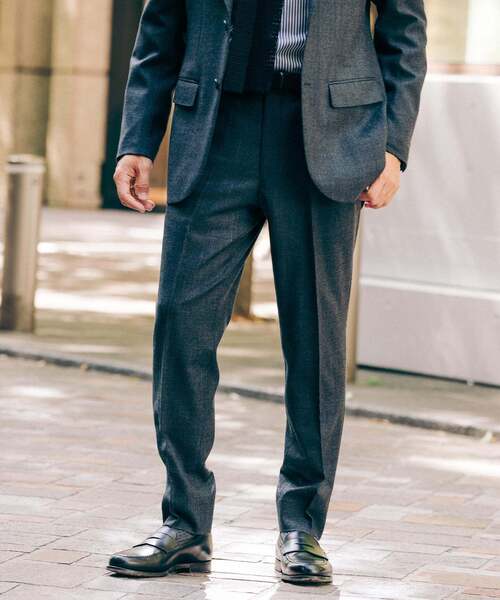 EDIFICE(エディフィス)の「SUPER 120’s ウールサキソニー テーパードパンツ【セットアップ着用可能】(スラックス・メンズ・ダークブルー/ネイビー/グリーン系その他/ベージュ系その他/ブラウン/ブラック/チャコールグレー・XX-LARGE/X-LARGE/LARGE/MEDIUM/SMALL/X-SMALL)」の22枚目の写真