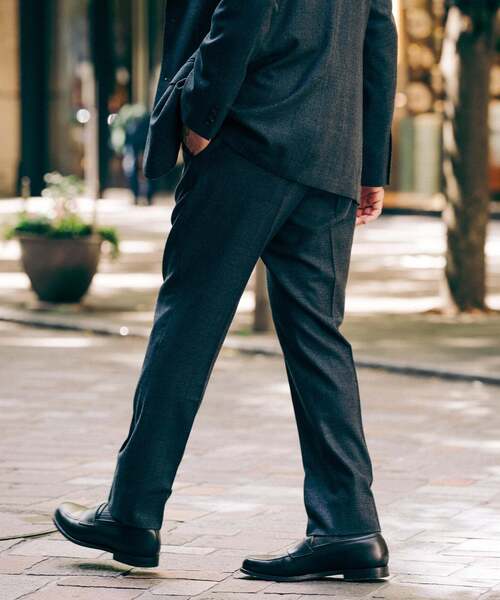 EDIFICE(エディフィス)の「SUPER 120’s ウールサキソニー テーパードパンツ【セットアップ着用可能】(スラックス・メンズ・ダークブルー/ネイビー/グリーン系その他/ベージュ系その他/ブラウン/ブラック/チャコールグレー・XX-LARGE/X-LARGE/LARGE/MEDIUM/SMALL/X-SMALL)」の21枚目の写真