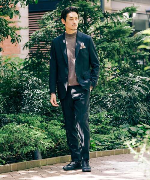 EDIFICE(エディフィス)の「SUPER 120’s ウールサキソニー テーパードパンツ【セットアップ着用可能】(スラックス・メンズ・ダークブルー/ネイビー/グリーン系その他/ベージュ系その他/ブラウン/ブラック/チャコールグレー・XX-LARGE/X-LARGE/LARGE/MEDIUM/SMALL/X-SMALL)」の13枚目の写真