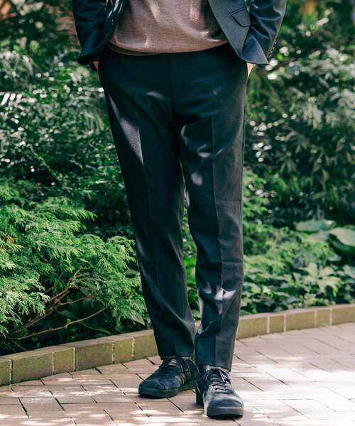 EDIFICE(エディフィス)の「SUPER 120’s ウールサキソニー テーパードパンツ【セットアップ着用可能】(スラックス・メンズ・ダークブルー/ネイビー/グリーン系その他/ベージュ系その他/ブラウン/ブラック/チャコールグレー・XX-LARGE/X-LARGE/LARGE/MEDIUM/SMALL/X-SMALL)」の11枚目の写真