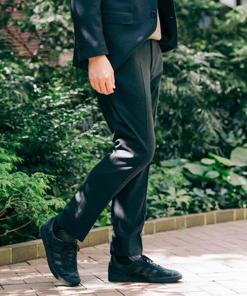 EDIFICE(エディフィス)の「SUPER 120’s ウールサキソニー テーパードパンツ【セットアップ着用可能】(スラックス・メンズ・ダークブルー/ネイビー/グリーン系その他/ベージュ系その他/ブラウン/ブラック/チャコールグレー・XX-LARGE/X-LARGE/LARGE/MEDIUM/SMALL/X-SMALL)」の8枚目の写真