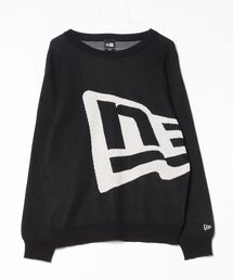 ニューエラ  GF KNIT SWEATER NE FLAG BLK