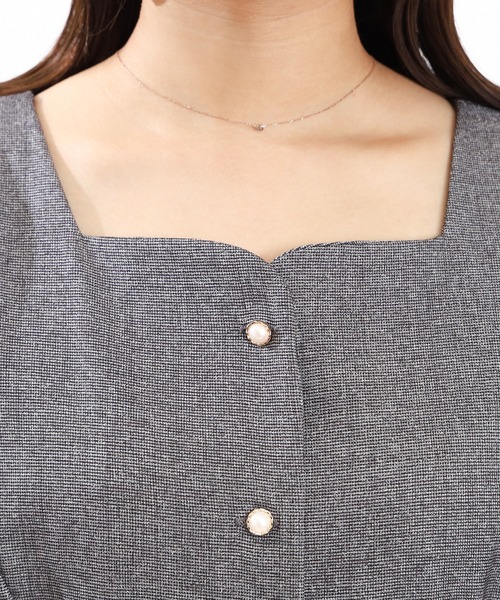 ASTORIA ODIER（アストリアオディール）の「サイドリボンバルーンスリーブワンピース（ワンピース・レディース・ブラック/ブラウン・MEDIUM/LARGE）」の20枚目の写真